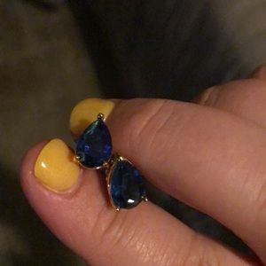 Blue and Gold Kate Spade Studs